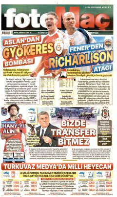 Fotomaç Gazetesi Manşetleri