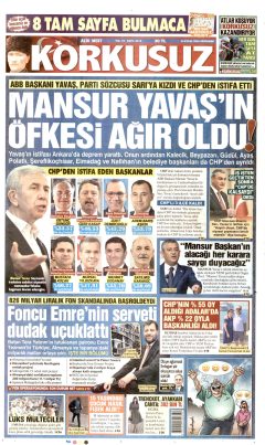 Korkusuz Gazetesi Manşetleri