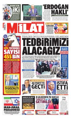 Milat Gazetesi Manşetleri