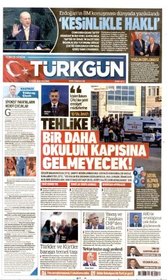Türkgün Gazetesi Manşetleri