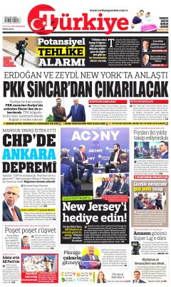 Türkiye Gazetesi Gazetesi Manşetleri