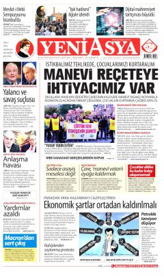 Yeni Asya Gazetesi Manşetleri