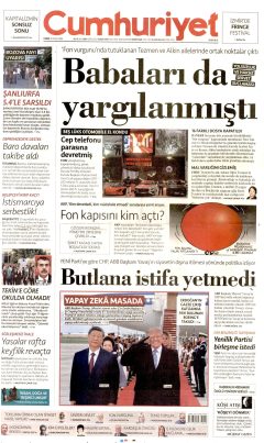 Cumhuriyet Gazetesi Manşetleri