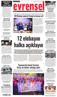 Evrensel Gazetesi Manşetleri