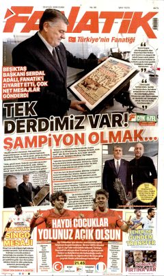 Fanatik Gazetesi Manşetleri