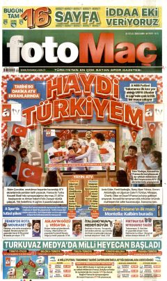 Fotomaç Gazetesi Manşetleri