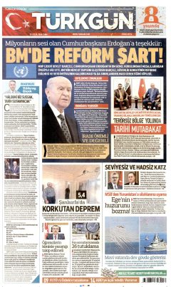 Türkgün Gazetesi Manşetleri