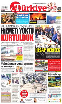Türkiye Gazetesi Gazetesi Manşetleri