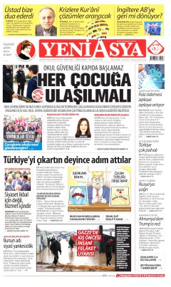 Yeni Asya Gazetesi Manşetleri
