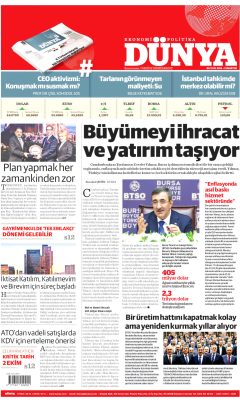Dünya Gazetesi Manşetleri