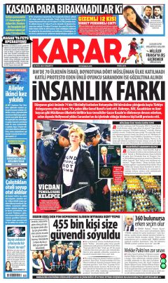 Karar Gazetesi Manşetleri