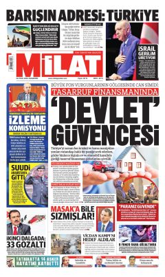 Milat Gazetesi Manşetleri