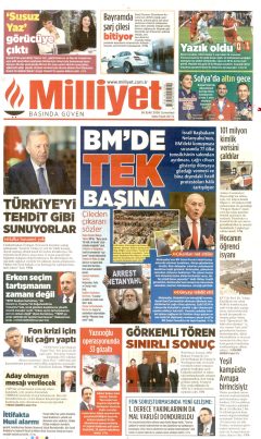Milliyet Gazetesi Manşetleri