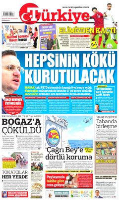 Türkiye Gazetesi Gazetesi Manşetleri