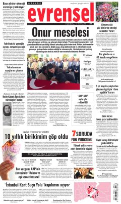 Evrensel Gazetesi Manşetleri