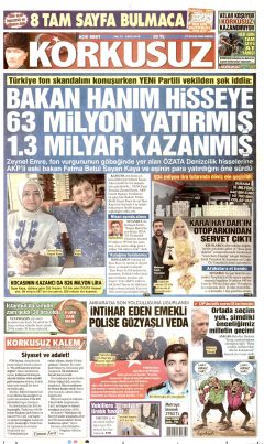 Korkusuz Gazetesi Manşetleri
