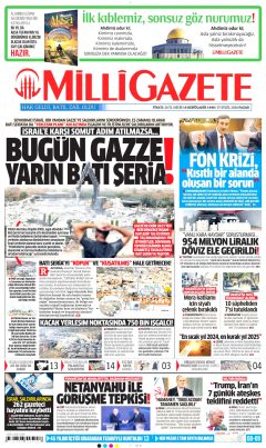 Milli Gazete Gazetesi Manşetleri