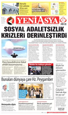 Yeni Asya Gazetesi Manşetleri
