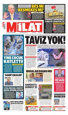 Milat Gazetesi Manşetleri
