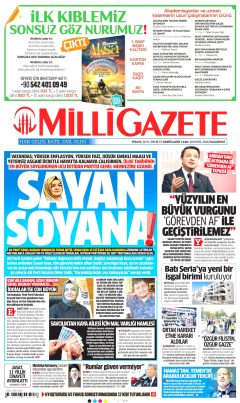 Milli Gazete Gazetesi Manşetleri