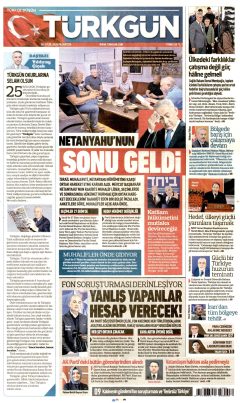 Türkgün Gazetesi Manşetleri