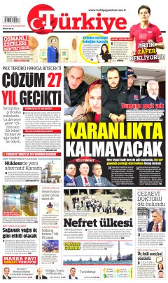 Türkiye Gazetesi Gazetesi Manşetleri