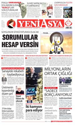 Yeni Asya Gazetesi Manşetleri