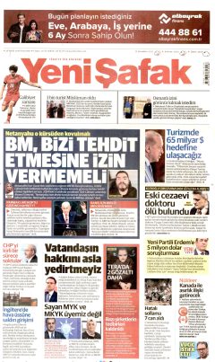 Yeni Şafak Gazetesi Manşetleri