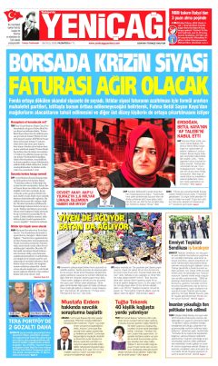 Yeniçağ Gazetesi Manşetleri