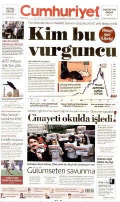 Cumhuriyet Gazetesi Manşetleri