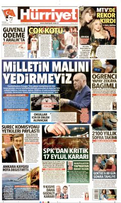 Hürriyet Gazetesi Manşetleri