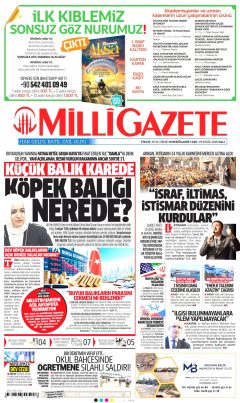 Milli Gazete Gazetesi Manşetleri