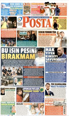 Posta Gazetesi Manşetleri