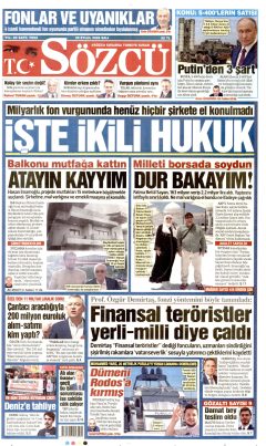 Sözcü Gazetesi Manşetleri