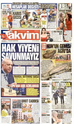 Takvim Gazetesi Manşetleri