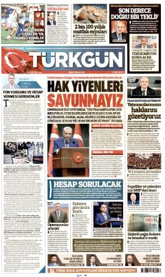 Türkgün Gazetesi Manşetleri