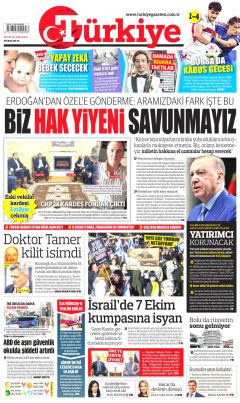 Türkiye Gazetesi Gazetesi Manşetleri
