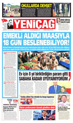 Yeniçağ Gazetesi Manşetleri