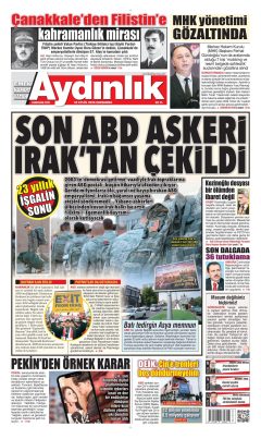 Aydınlık Gazetesi Gazetesi Manşetleri