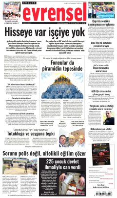Evrensel Gazetesi Manşetleri