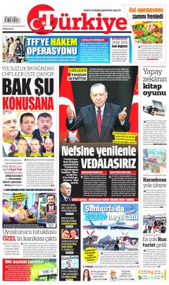 Türkiye Gazetesi Gazetesi Manşetleri