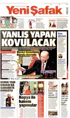 Yeni Şafak Gazetesi Manşetleri