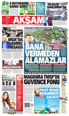 Akşam Gazetesi Manşetleri