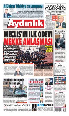 Aydınlık Gazetesi Gazetesi Manşetleri
