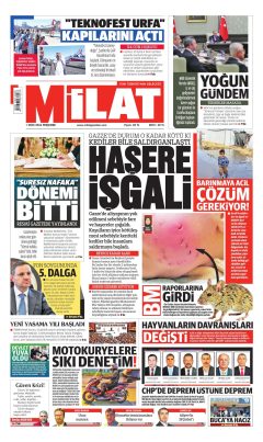 Milat Gazetesi Manşetleri