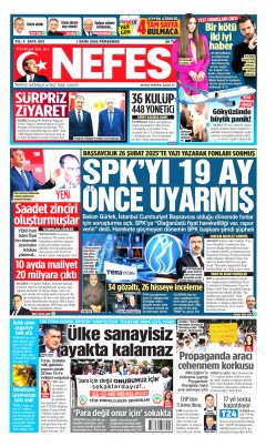 Nefes Gazetesi Manşetleri