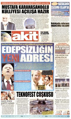 Yeni Akit Gazetesi Manşetleri