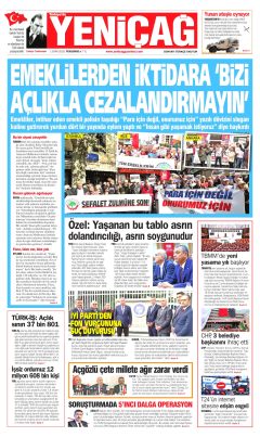 Yeniçağ Gazetesi Manşetleri