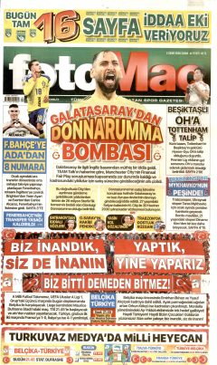 Fotomaç Gazetesi Manşetleri