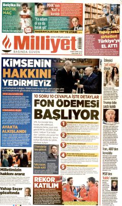 Milliyet Gazetesi Manşetleri